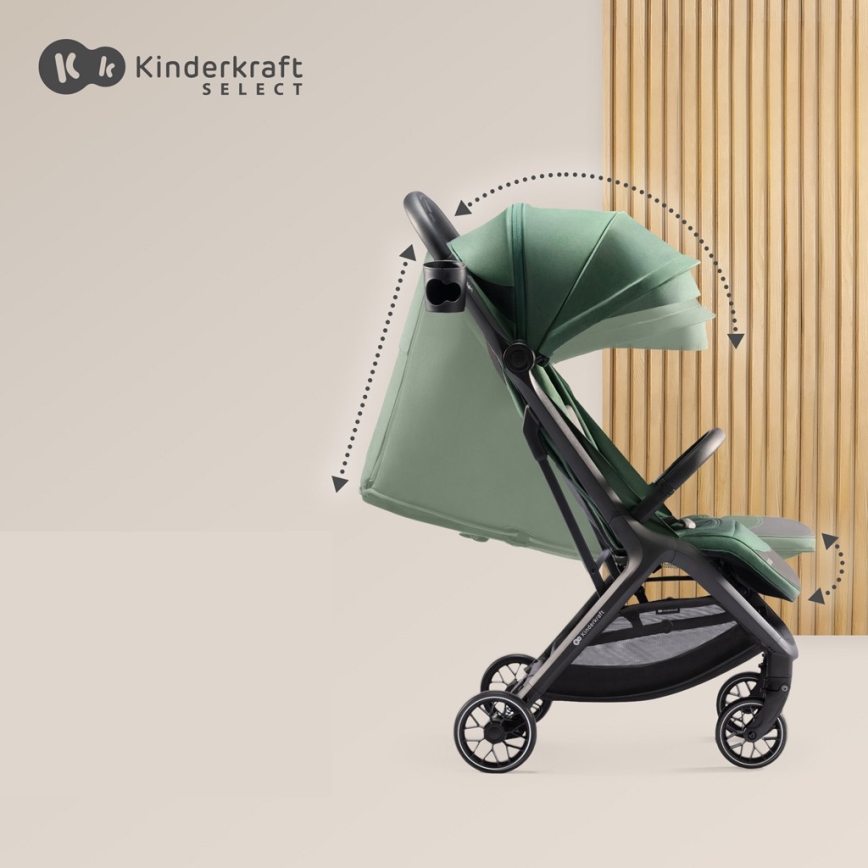 KINDERKRAFT SELECT - Спортивна дитяча коляска NUBI 2 зелений