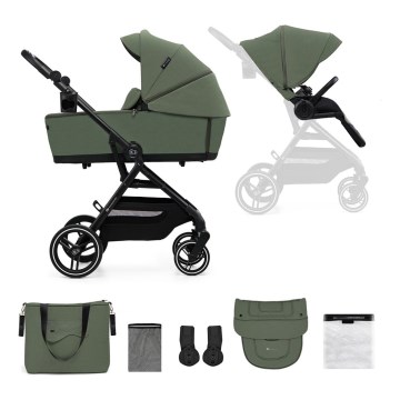 KINDERKRAFT SELECT - Спортивная коляска 2 в 1 YOXI Mystic green