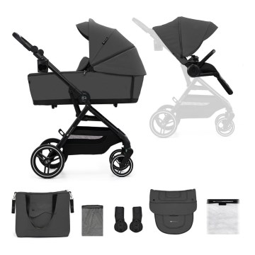 KINDERKRAFT SELECT - Универсальная коляска 2в1 YOXI Moonlight серый