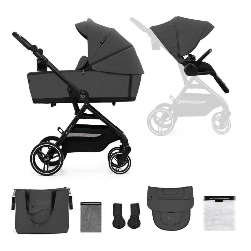 KINDERKRAFT SELECT - Универсальная коляска 2в1 YOXI Moonlight серый