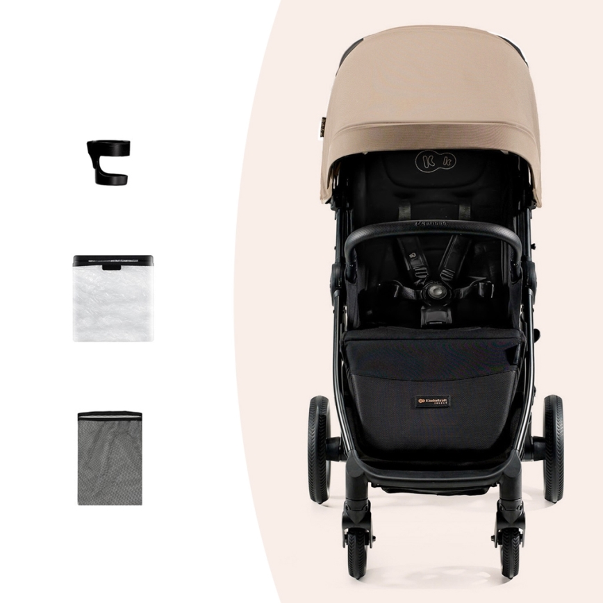 KINDERKRAFT SELECT - Коляска MITZY Linen бежевый