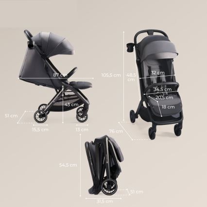 KINDERKRAFT SELECT - Коляска NUBI 2 серый