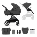 KINDERKRAFT SELECT - Комбінована коляска 2в1 YOXI Moonlight grey