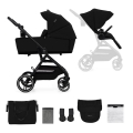 KINDERKRAFT SELECT - Комбінована коляска 2в1 YOXI Pure black