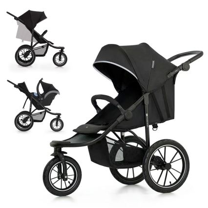KINDERKRAFT - Спортивна дитяча коляска HELSI2 чорний
