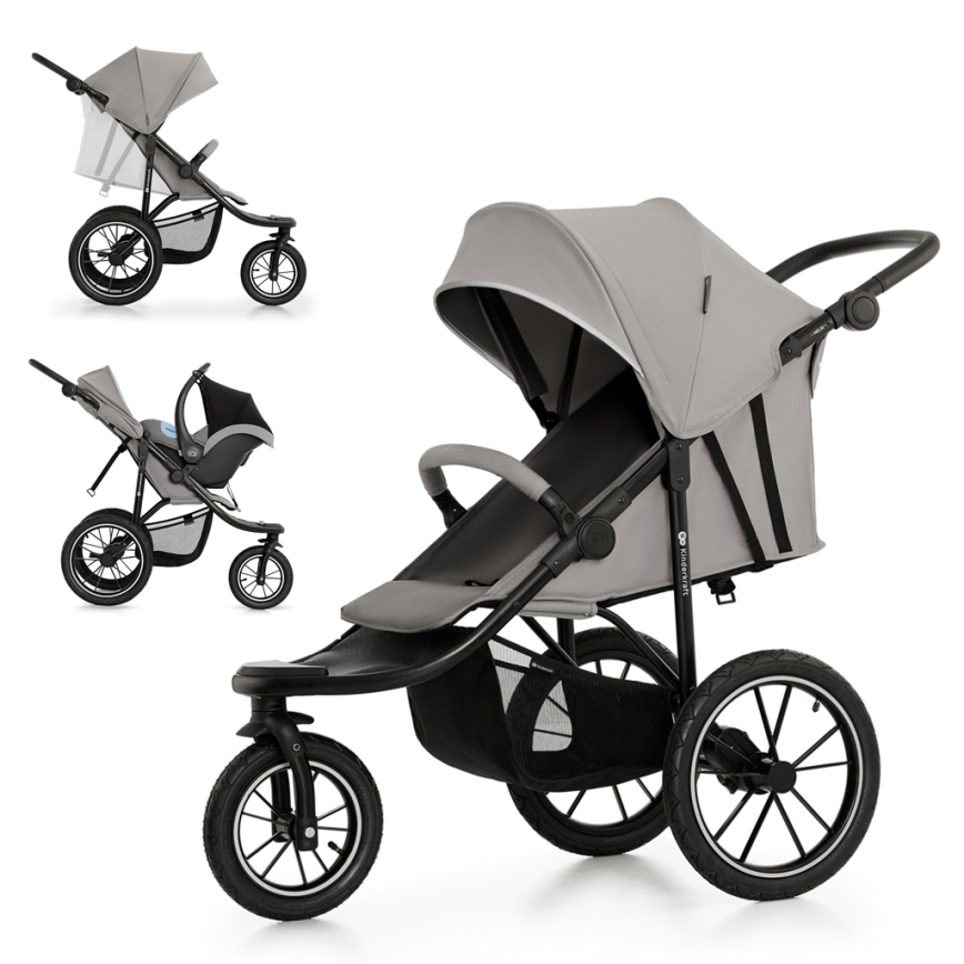 KINDERKRAFT - Спортивна дитяча коляска HELSI2 сірий
