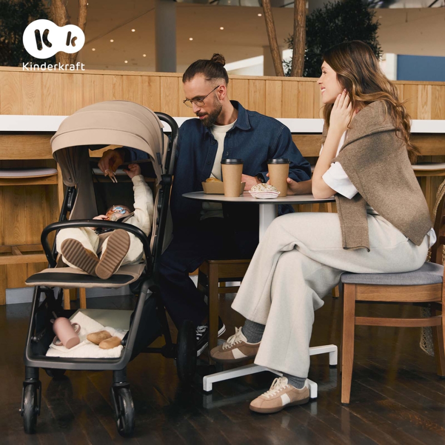 KINDERKRAFT - Спортивна дитяча коляска LOOM бежевий