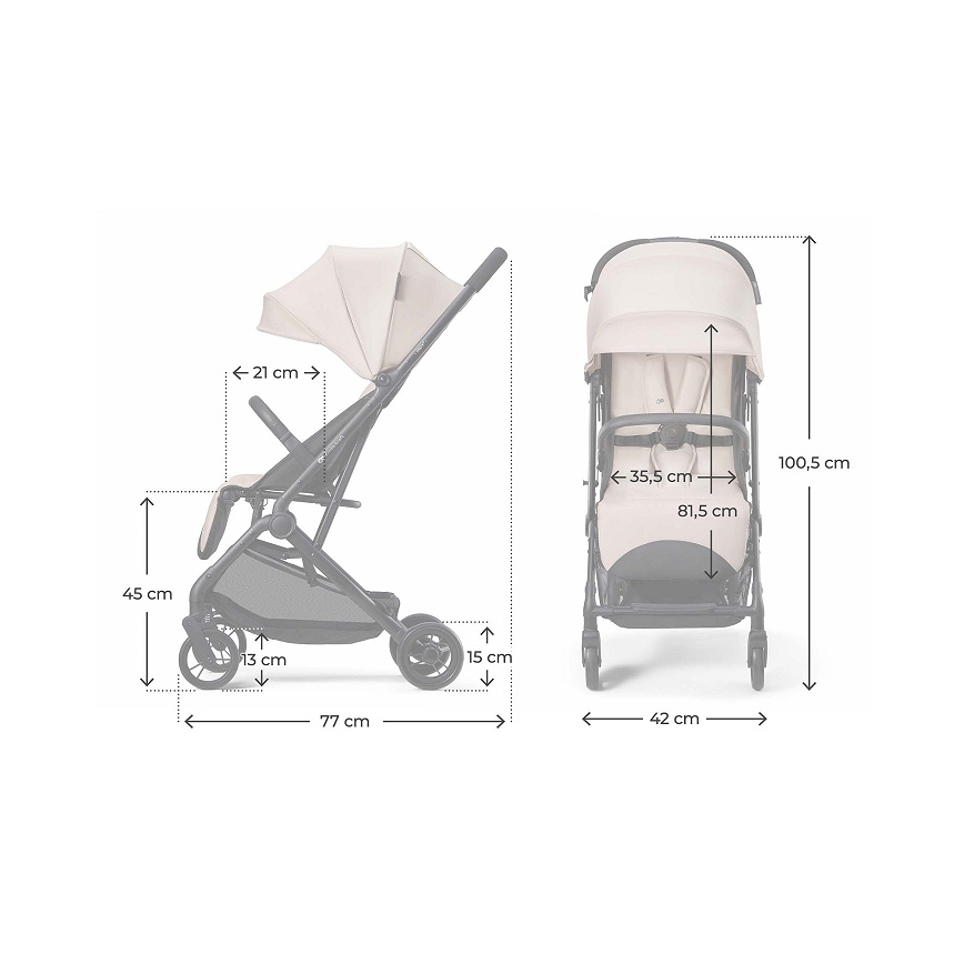 KINDERKRAFT - Спортивна коляска INDY 3 Misty Beige