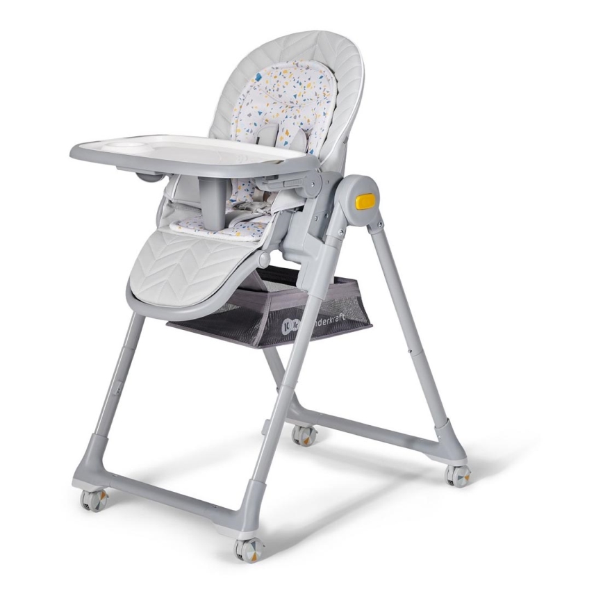 KINDERKRAFT - Стільчик для годування 2в1 LASTREE сірий
