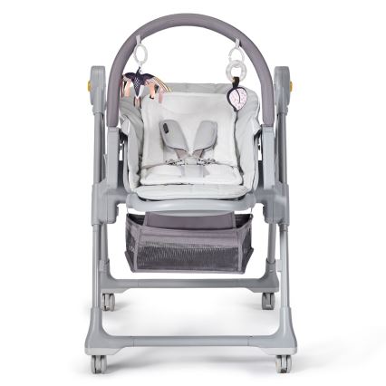KINDERKRAFT - Стільчик для годування 2в1 LASTREE сірий