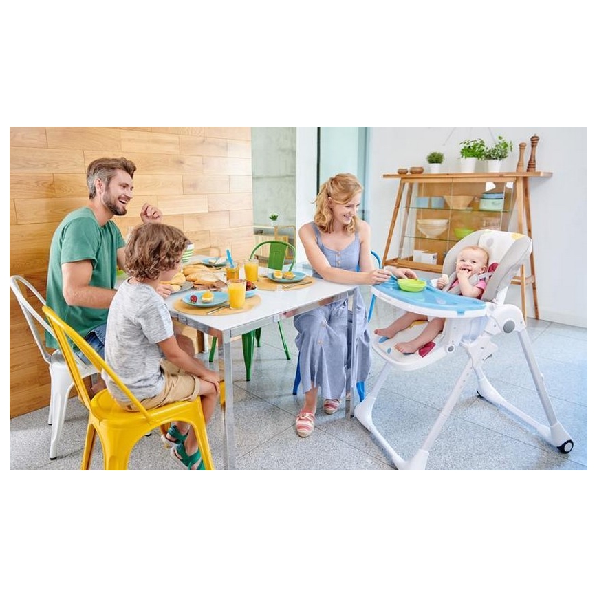 KINDERKRAFT - Стільчик для годування YUMMY сірий