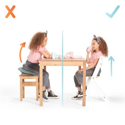 KINDERKRAFT - Стільчик для годування з оббивкою ENOCK сірий