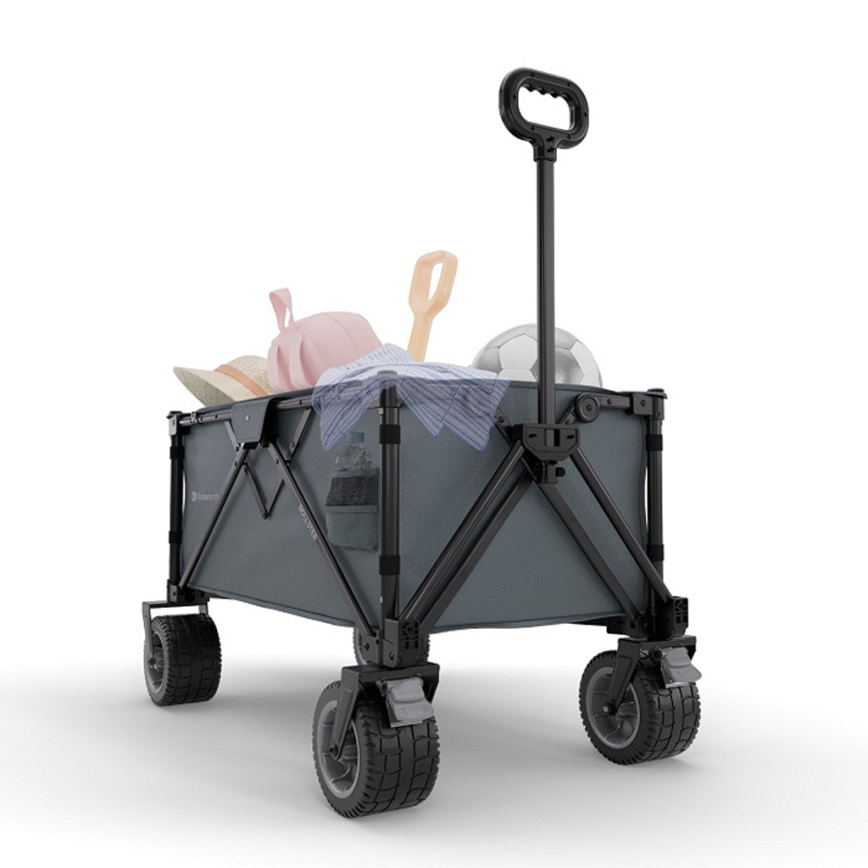 KINDERKRAFT - Складаний перевізний візок WAGON ROLLSTER сірий
