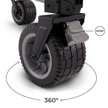 KINDERKRAFT - Складная транспортная тележка WAGON ROLLSTER серая