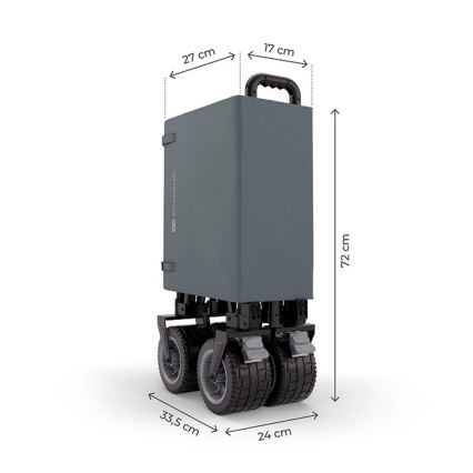 KINDERKRAFT - Складная транспортная тележка WAGON ROLLSTER серая