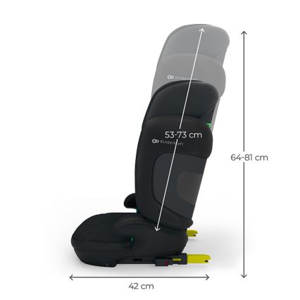 KINDERKRAFT - складное автокресло XPAND 2 PRO 100-150 cm черное