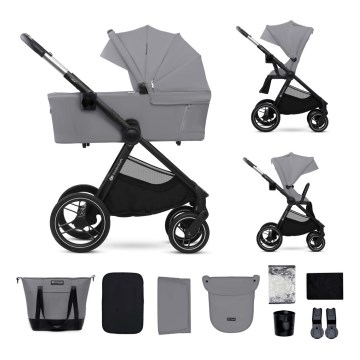 KINDERKRAFT - Универсальная коляска 2в1 NEA 2 Platinum серый