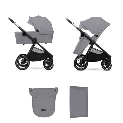 KINDERKRAFT - Универсальная коляска 2в1 NEA 2 Platinum серый