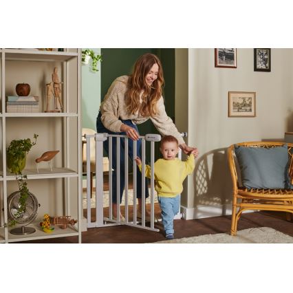 KINDERKRAFT - Захисний бар'єр LOCK&GO 75-103 см білий