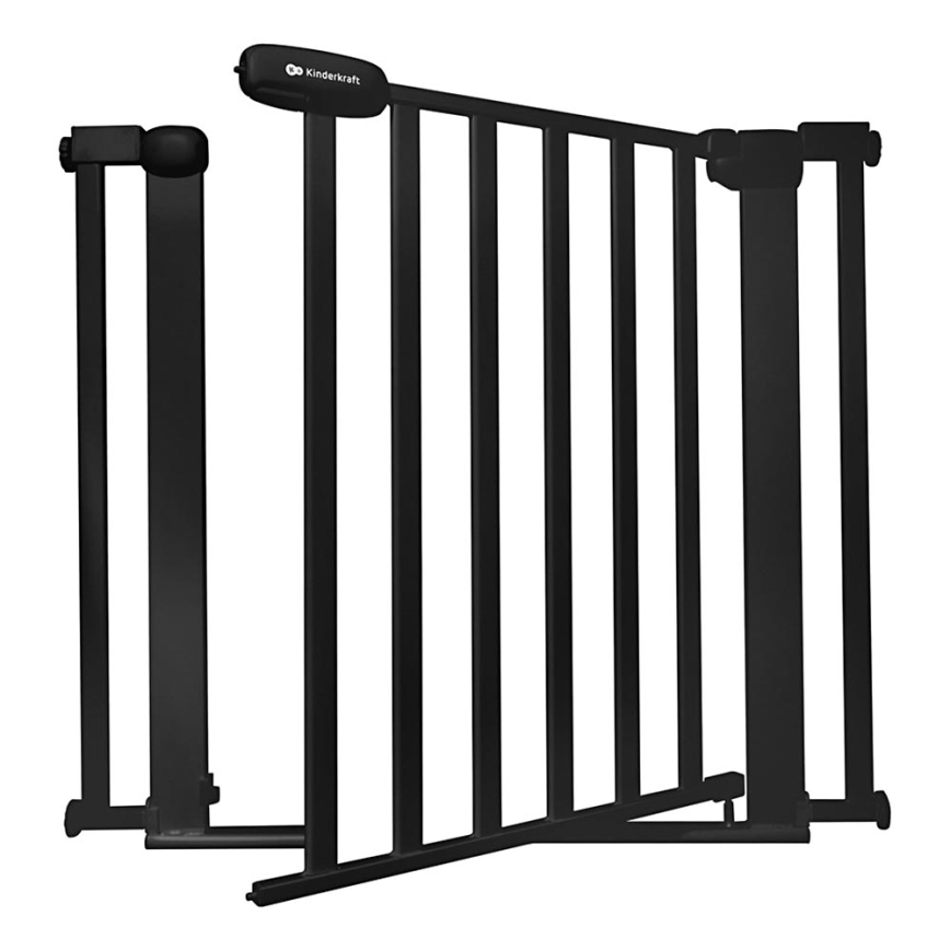 KINDERKRAFT - Захисний бар'єр LOCK&GO 75-103 см чорний
