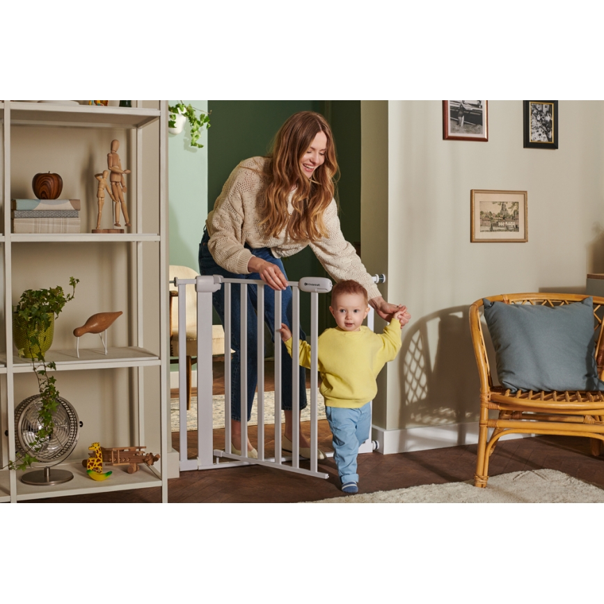 KINDERKRAFT - Защитный барьер LOCK&GO 75-103 см белый