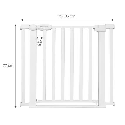 KINDERKRAFT - Защитный барьер LOCK&GO 75-103 см белый