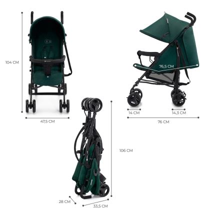 KINDERKRAFT - Коляска TIK Green лес