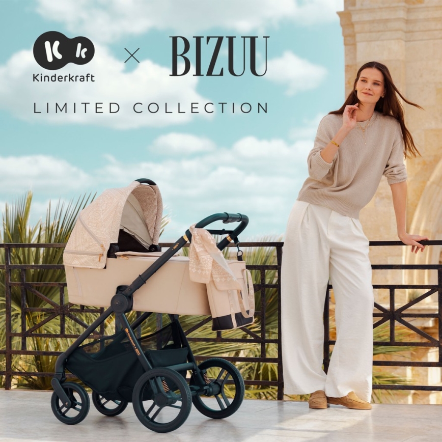 KINDERKRAFT - Комбинированная коляска 2 в 1 NEA 2 Dune Whisper Bizuu