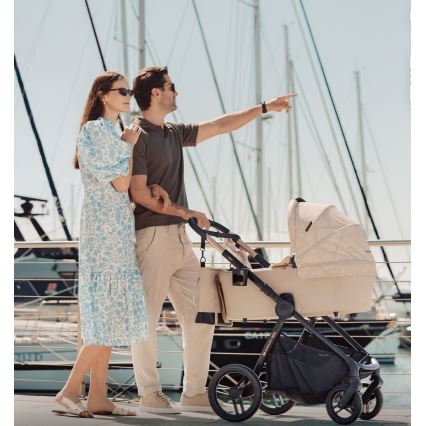 KINDERKRAFT - Комбинированная коляска 2 в 1 NEA 2 Dune Whisper Bizuu