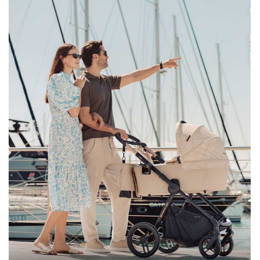 KINDERKRAFT - Комбинированная коляска 2 в 1 NEA 2 Dune Whisper Bizuu
