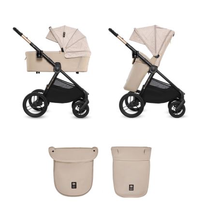 KINDERKRAFT - Комбинированная коляска 2 в 1 NEA 2 Dune Whisper Bizuu