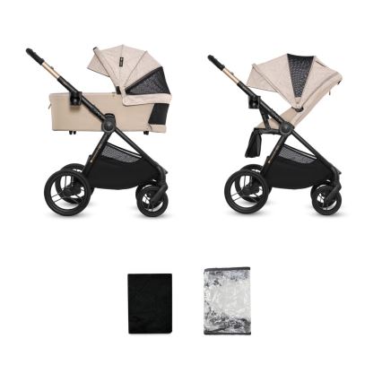 KINDERKRAFT - Комбинированная коляска 2 в 1 NEA 2 Dune Whisper Bizuu