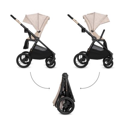 KINDERKRAFT - Комбинированная коляска 2 в 1 NEA 2 Dune Whisper Bizuu