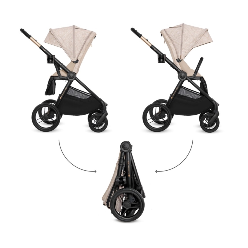 KINDERKRAFT - Комбинированная коляска 2 в 1 NEA 2 Dune Whisper Bizuu