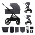 KINDERKRAFT - Комбінована коляска 2в1 NEA 2 Dark grey