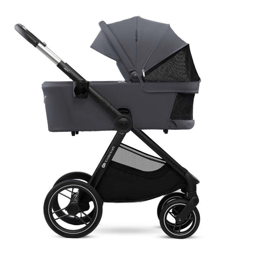KINDERKRAFT - Комбінована коляска 2в1 NEA 2 Dark grey
