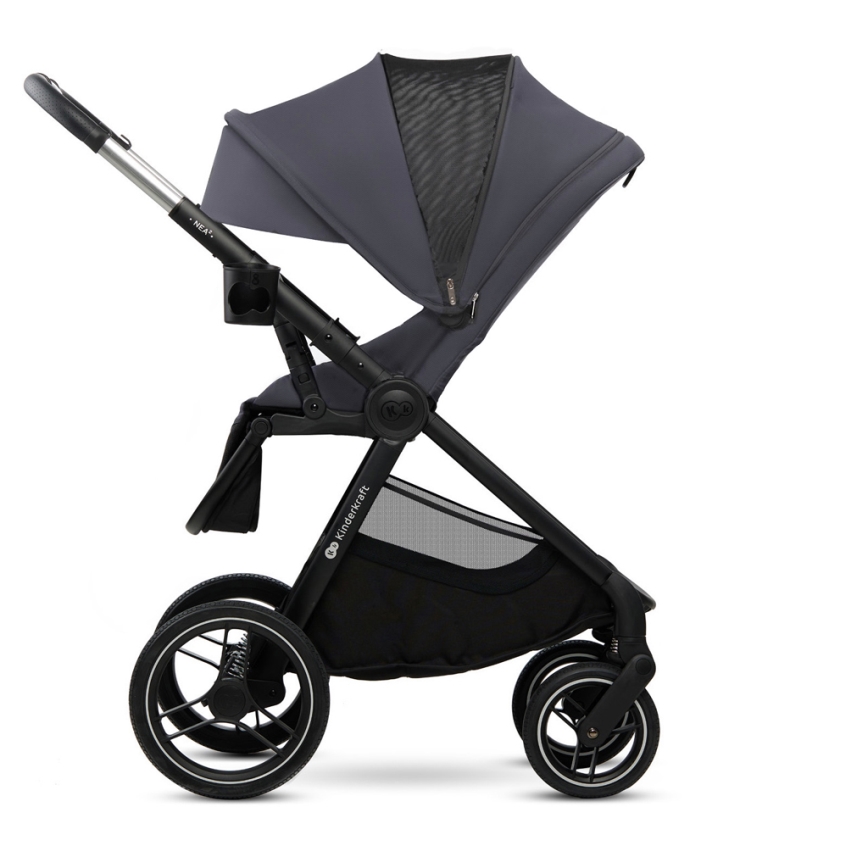 KINDERKRAFT - Комбінована коляска 2в1 NEA 2 Dark grey