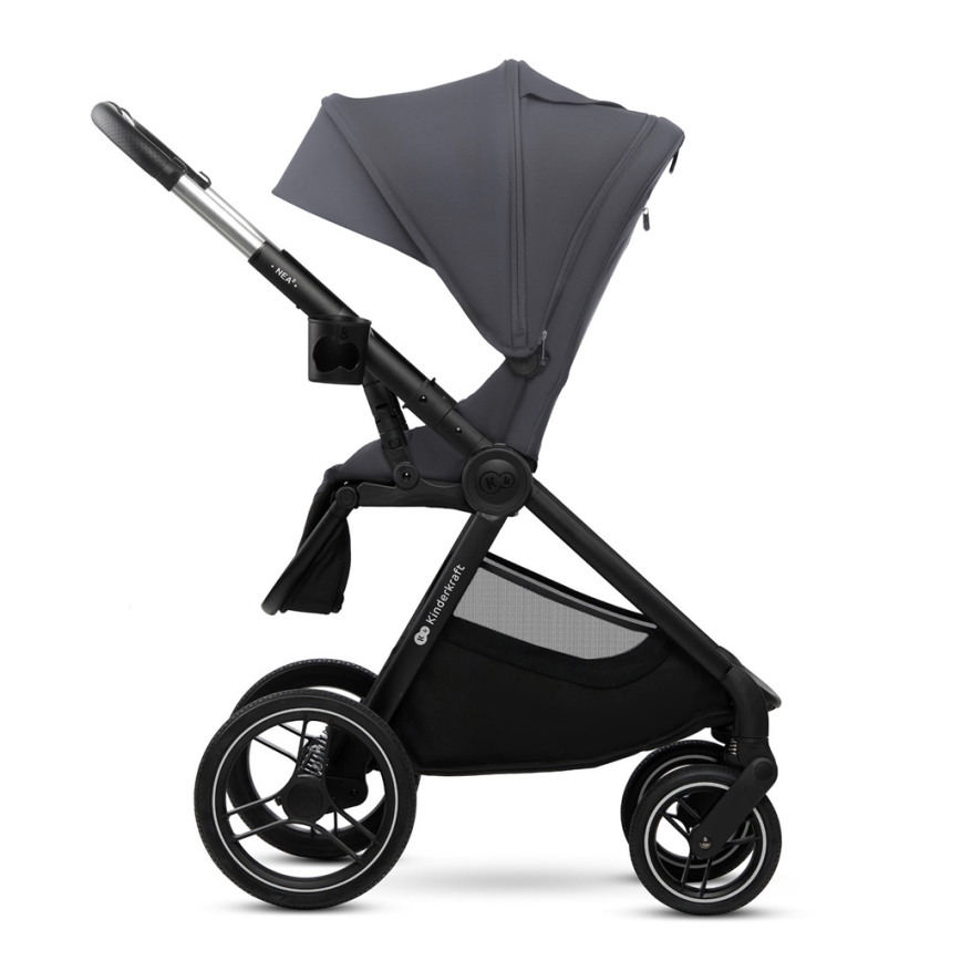 KINDERKRAFT - Комбінована коляска 2в1 NEA 2 Dark grey