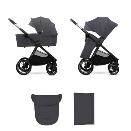 KINDERKRAFT - Комбінована коляска 2в1 NEA 2 Dark grey