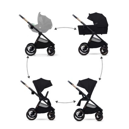 KINDERKRAFT - Комбінована коляска 2в1 NEA 2 Midnight black
