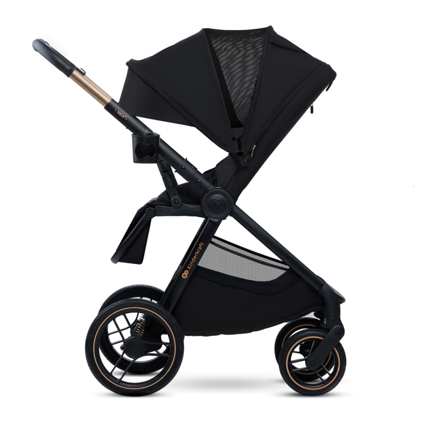 KINDERKRAFT - Комбінована коляска 2в1 NEA 2 Midnight black