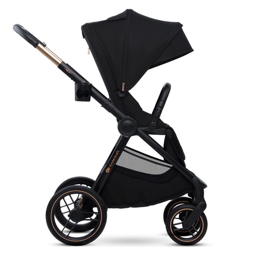 KINDERKRAFT - Комбінована коляска 2в1 NEA 2 Midnight black