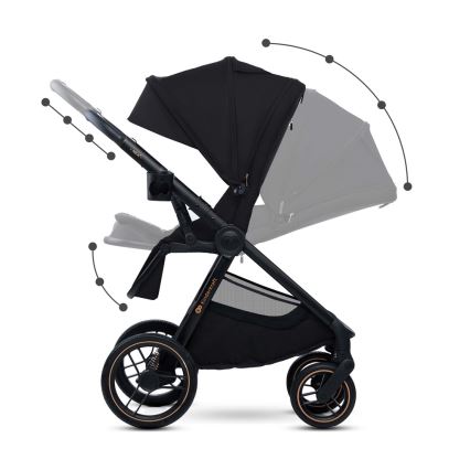 KINDERKRAFT - Комбінована коляска 2в1 NEA 2 Midnight black