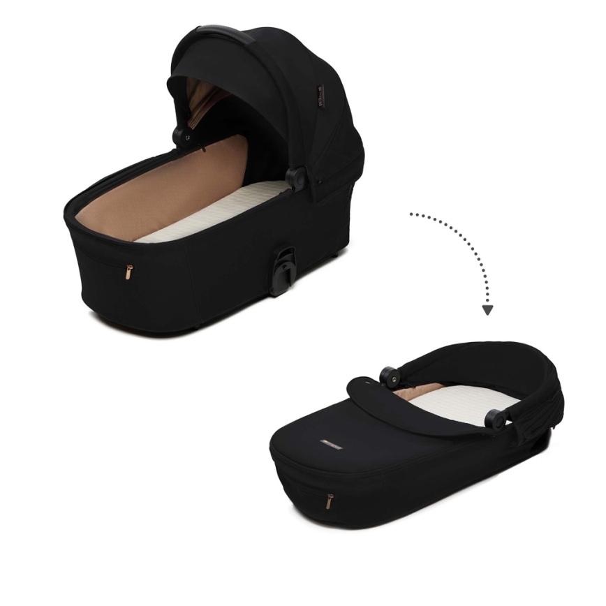 KINDERKRAFT - Комбінована коляска 2в1 NEA 2 Midnight black