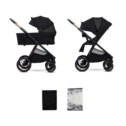 KINDERKRAFT - Комбінована коляска 2в1 NEA 2 Midnight black