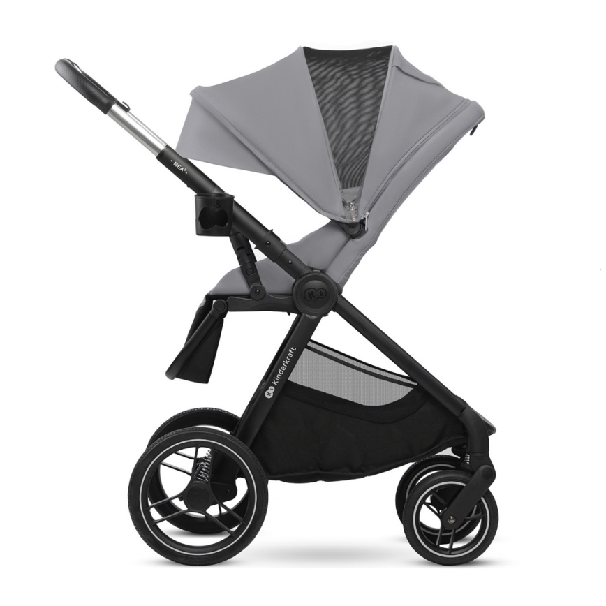 KINDERKRAFT - Комбінована коляска 2в1 NEA 2 Platinum grey