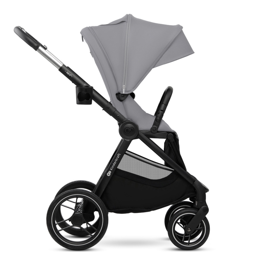 KINDERKRAFT - Комбінована коляска 2в1 NEA 2 Platinum grey