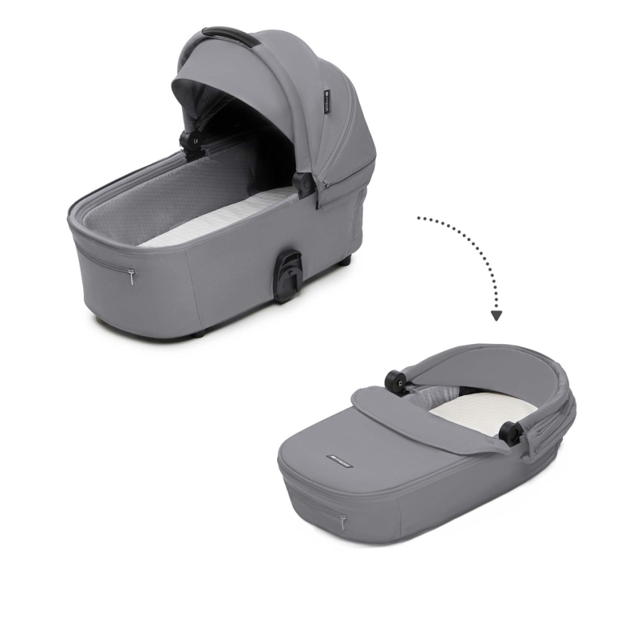 KINDERKRAFT - Комбінована коляска 2в1 NEA 2 Platinum grey