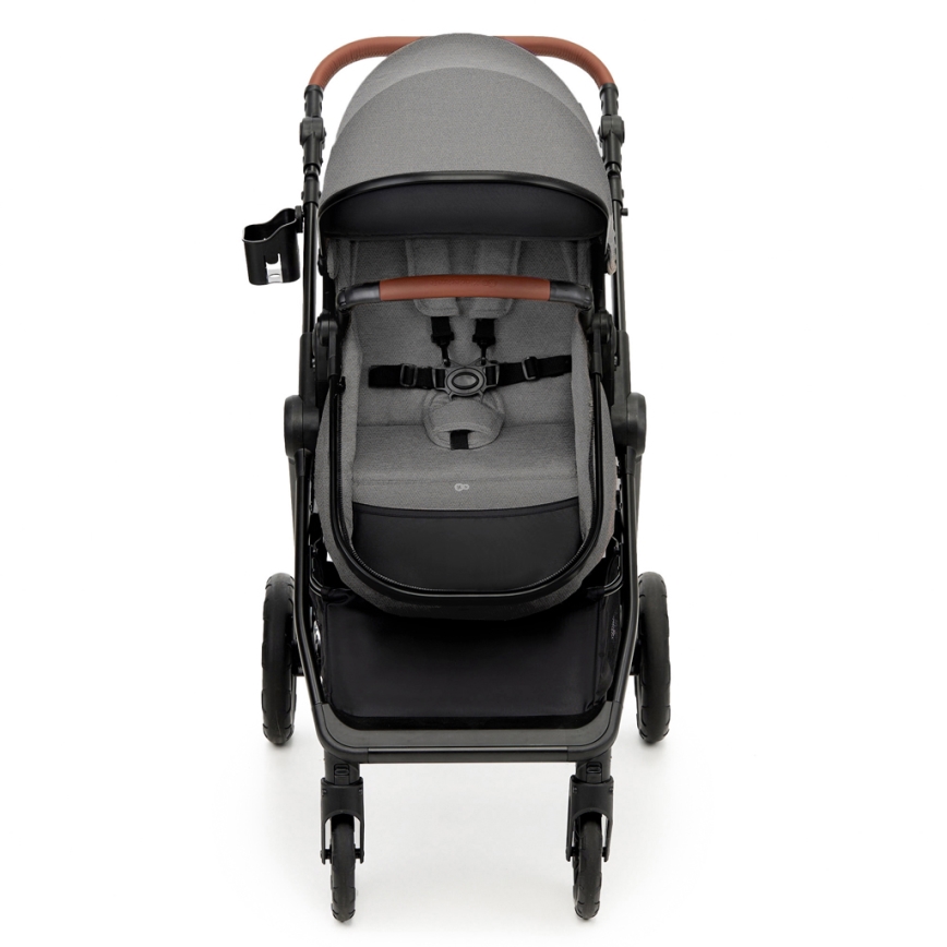 KINDERKRAFT - Комбінована коляска 3в1 ESME Moonlight grey + автокрісло MINK PRO