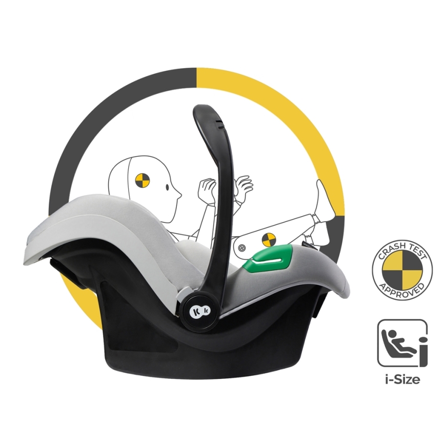 KINDERKRAFT - Комбінована коляска 3в1 ESME Moonlight grey + автокрісло MINK PRO